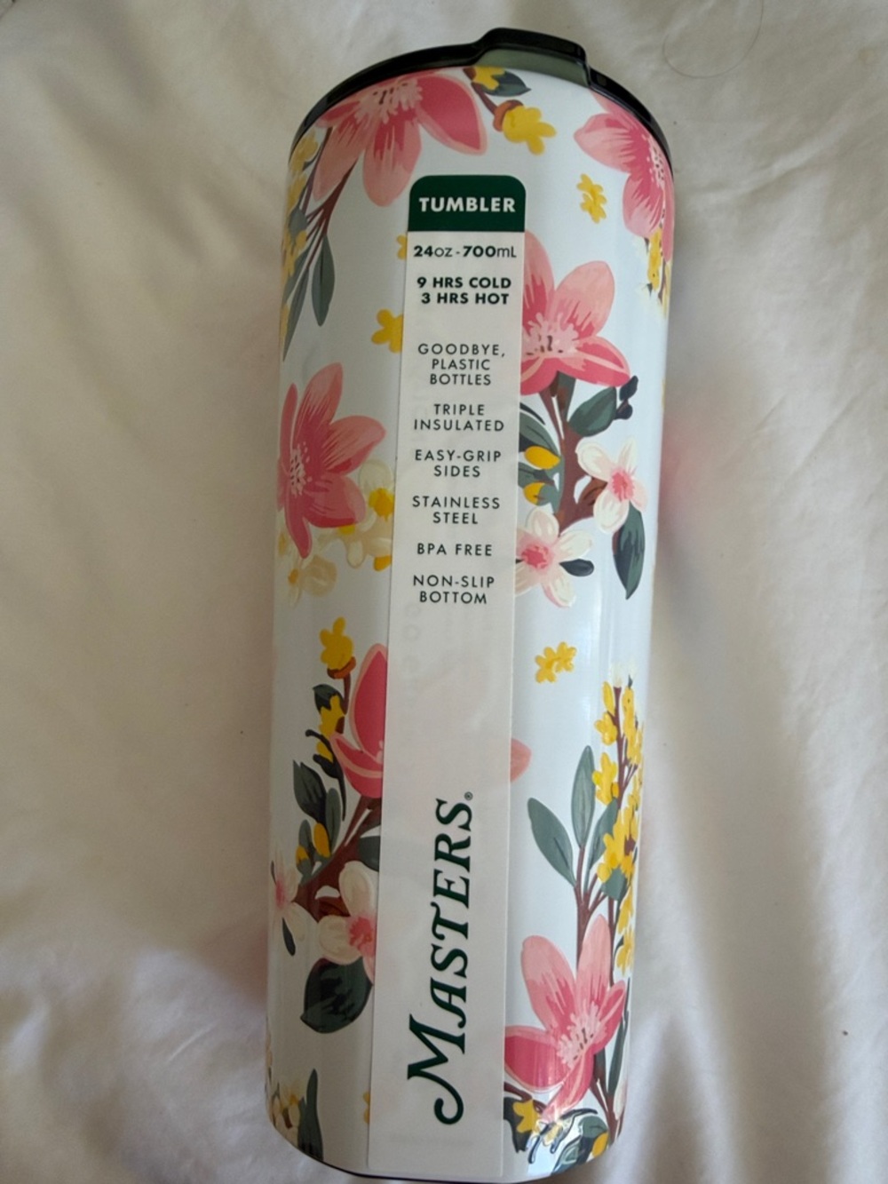 Masters Floral Insulated Tumbler - Pink & Yellow Bloom